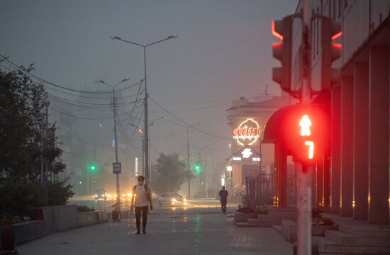 Russia Forest Fires Smog