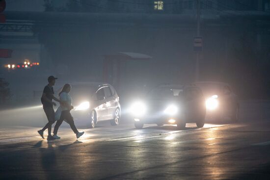 Russia Forest Fires Smog