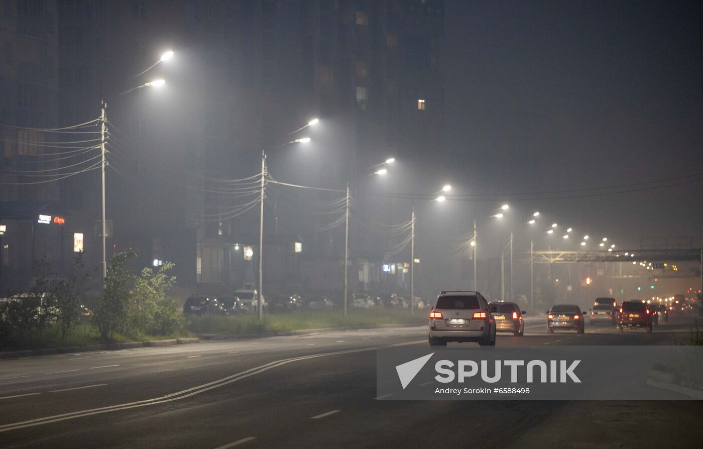 Russia Forest Fires Smog