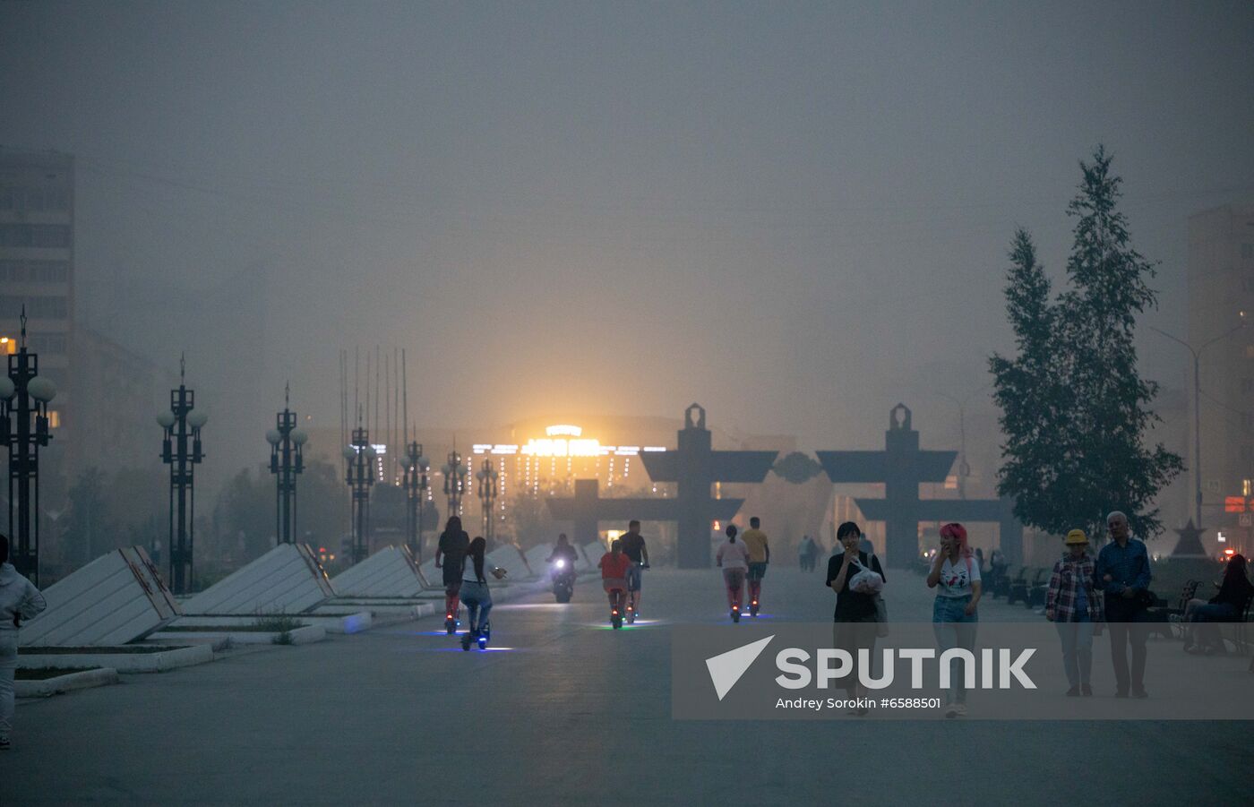Russia Forest Fires Smog