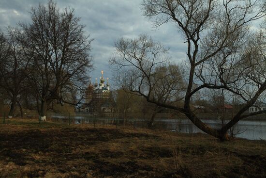 Life-Giving Trinity Church on bank of Teza River