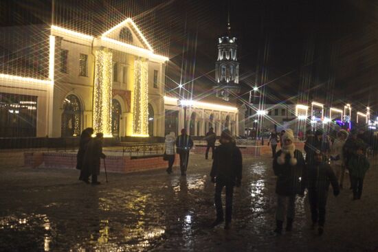 Malakhy Belov Street in Shuya City