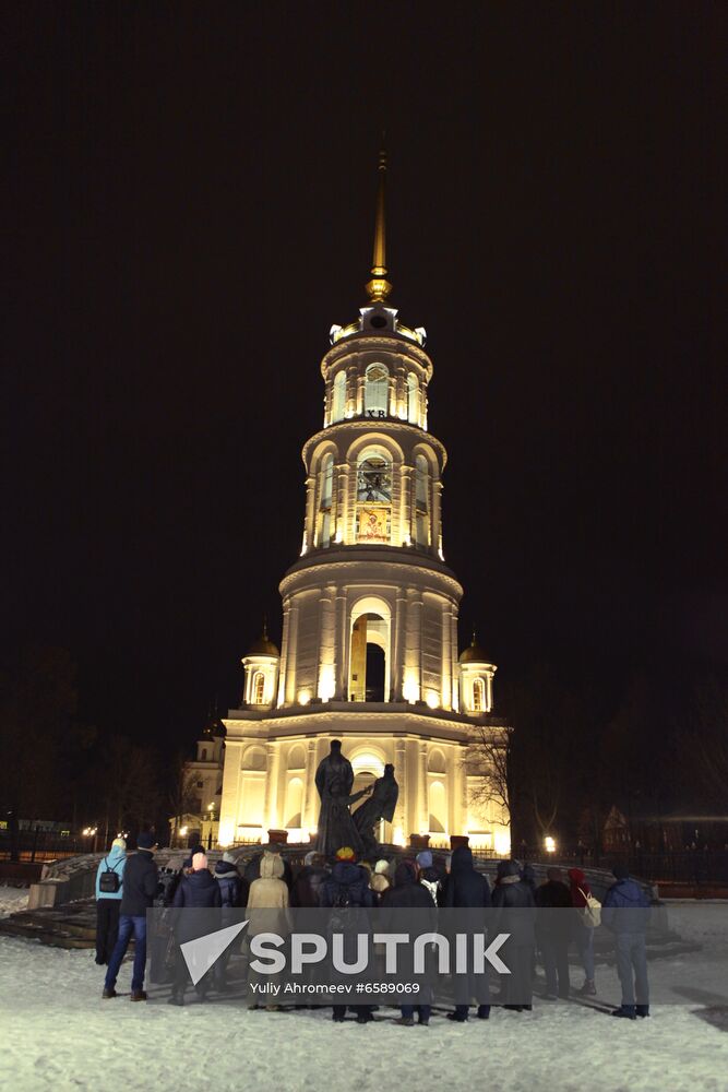 Bell tower of the Resurrection Cathedral in Shuya