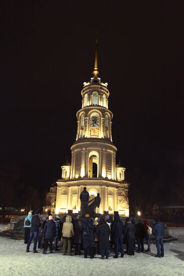 Bell tower of the Resurrection Cathedral in Shuya