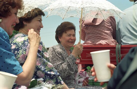 Russian President Boris Yeltsin's official visit to the United States