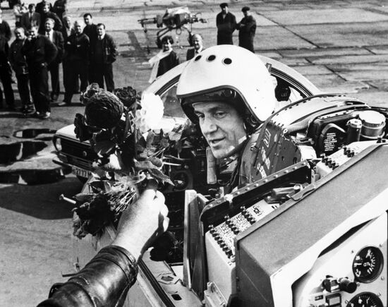 Test pilot Anatoly Kvochur