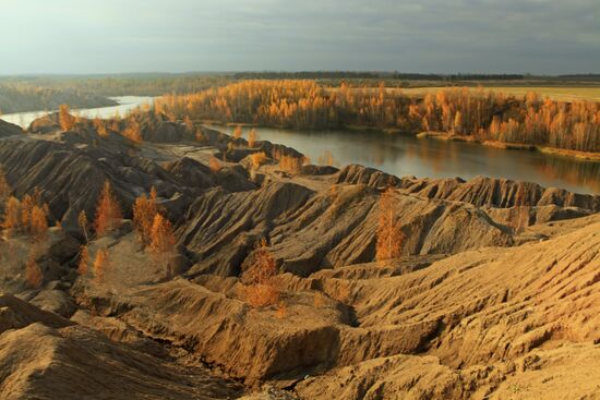 Romantsevskiye Mountains in Tula Region