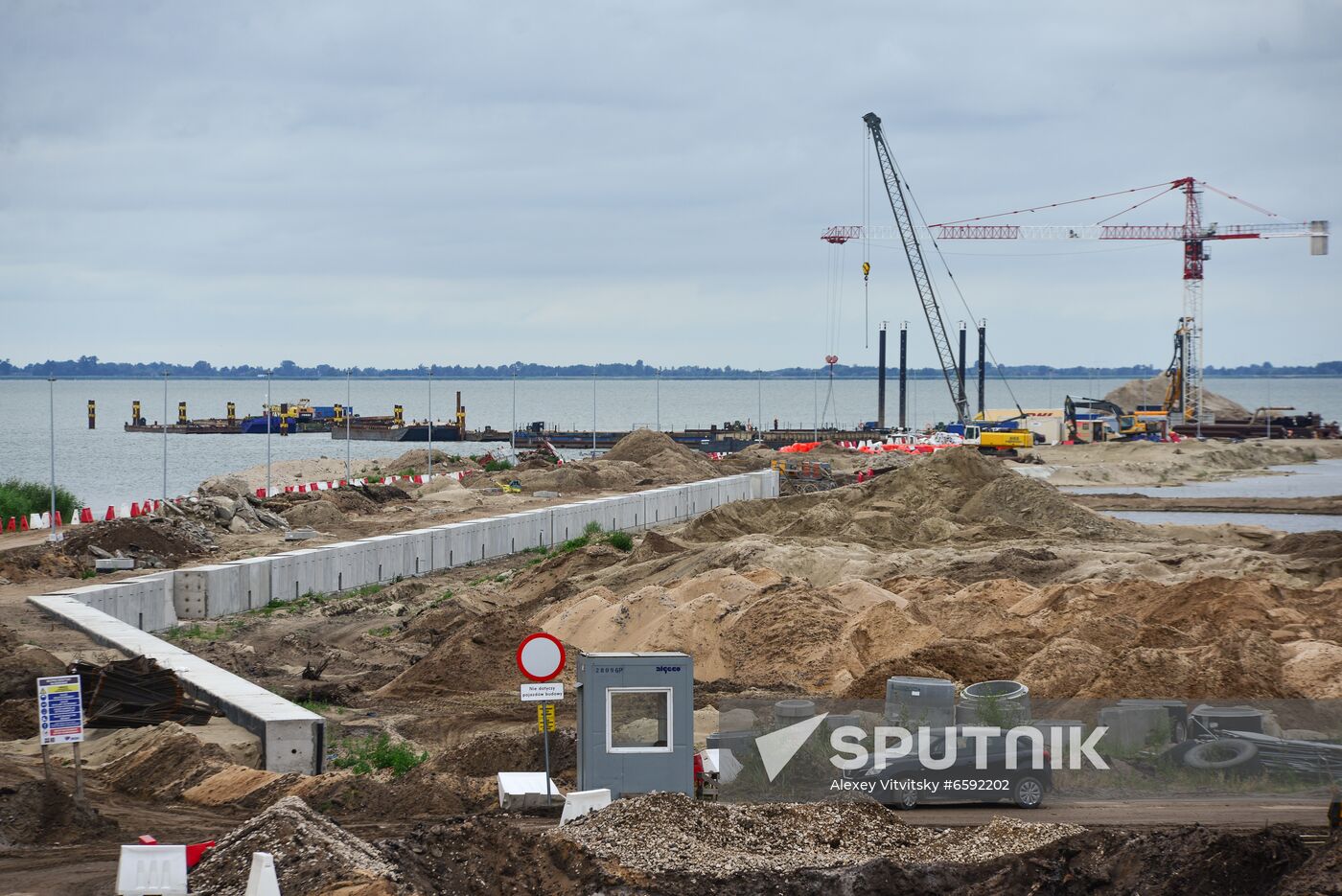 Poland Vistula Spit Сanal Construction