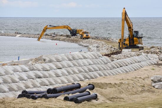 Poland Vistula Spit Сanal Construction