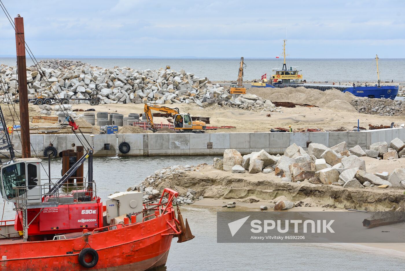 Poland Vistula Spit Сanal Construction