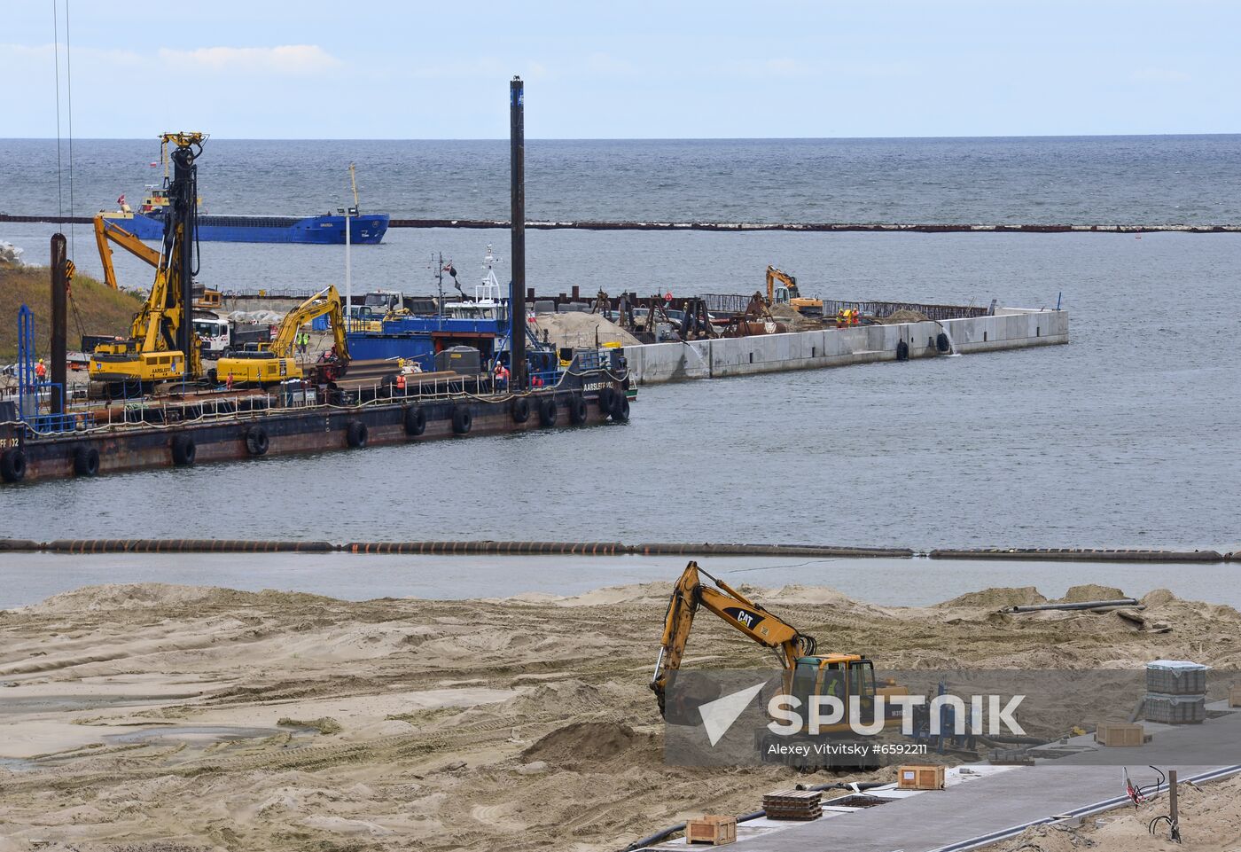 Poland Vistula Spit Сanal Construction