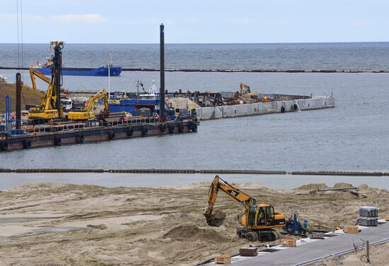 Poland Vistula Spit Сanal Construction
