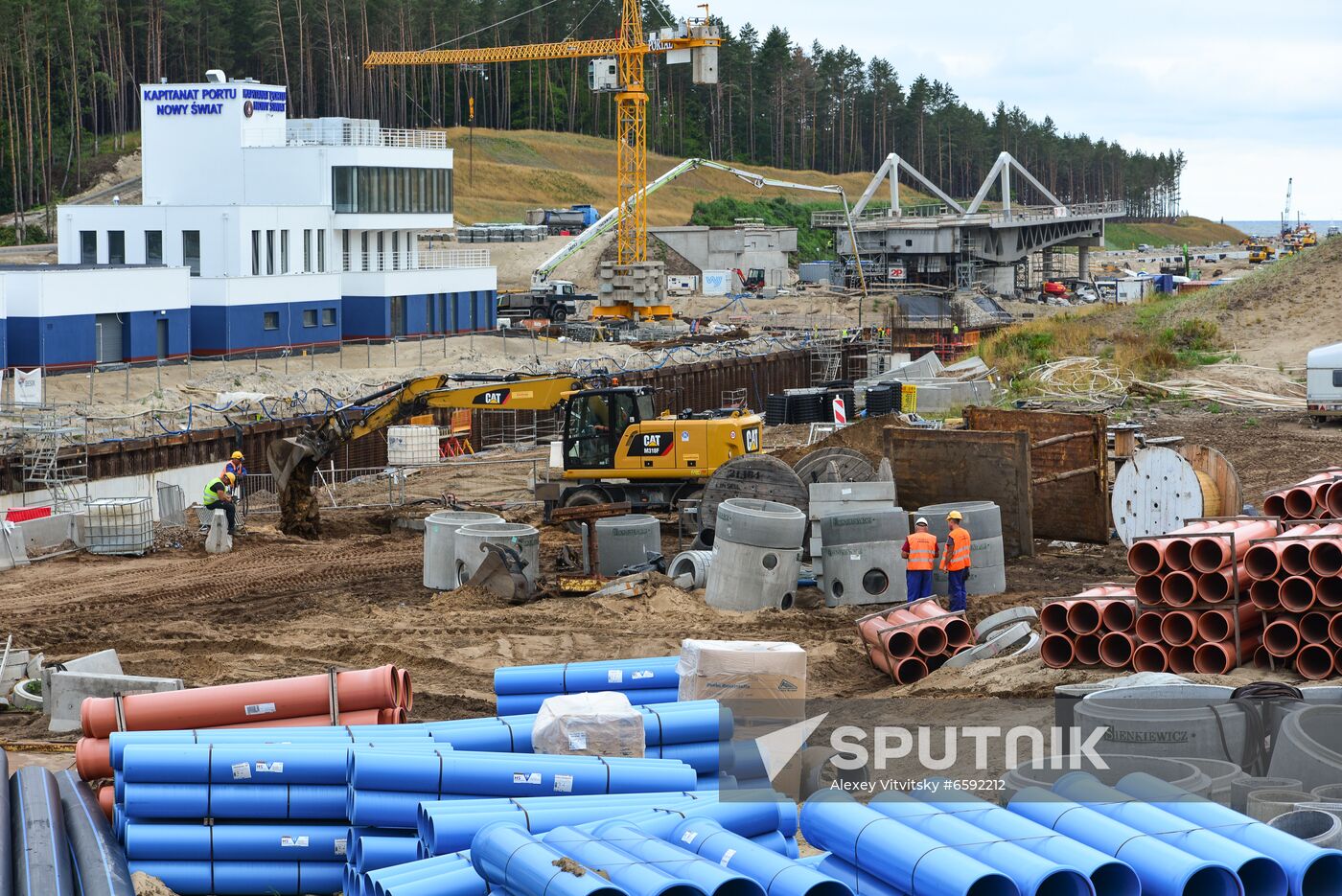 Poland Vistula Spit Сanal Construction