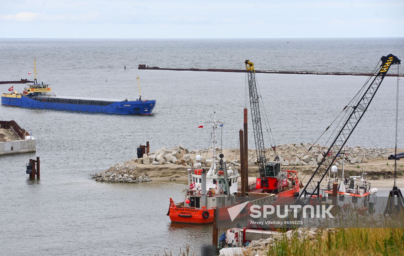 Poland Vistula Spit Сanal Construction