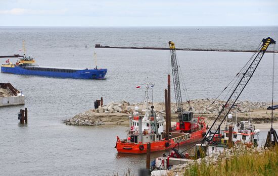 Poland Vistula Spit Сanal Construction