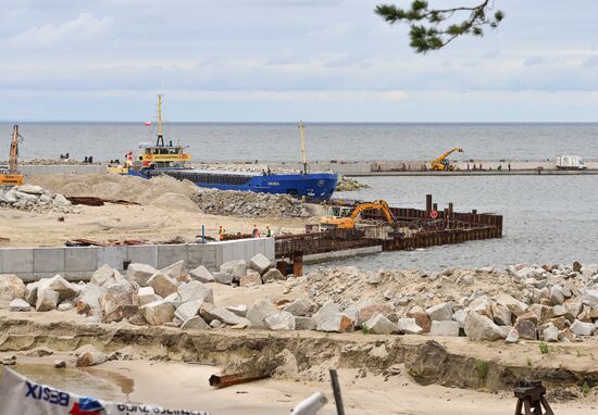 Poland Vistula Spit Сanal Construction