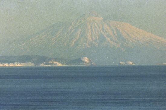 Tyatya Volcano on Kunashir Island