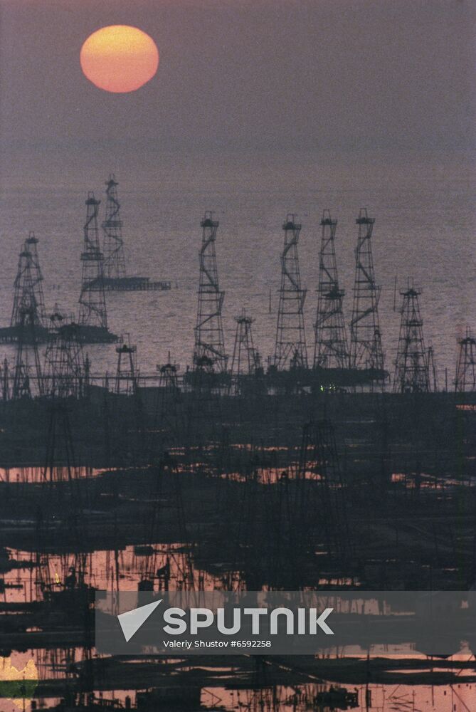 Oil derricks
