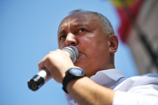 Moldova Parliamentary Elections Protest