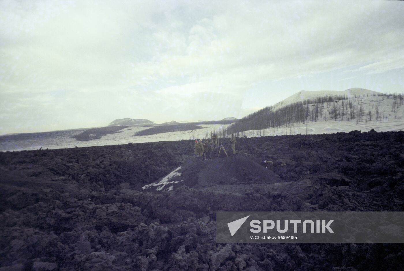 Tolbachik Volcano in Kamchatka Territory