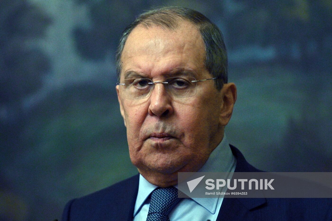 Russian Foreign Minister Sergey Lavrov attends a news conference following his meeting with Sudanese Foreign Minister Mariam Al-Sadiq Al-Mahdi, in Moscow, Russia. Location: Russia, Moscow. Author: Ramil Sitdikov/Sputnik. Russia Sudan