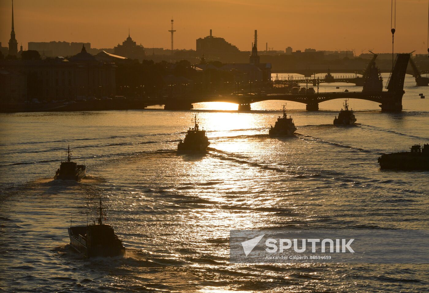 Russia Navy Day Parade Rehearsal