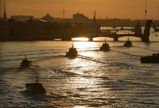 Russia Navy Day Parade Rehearsal