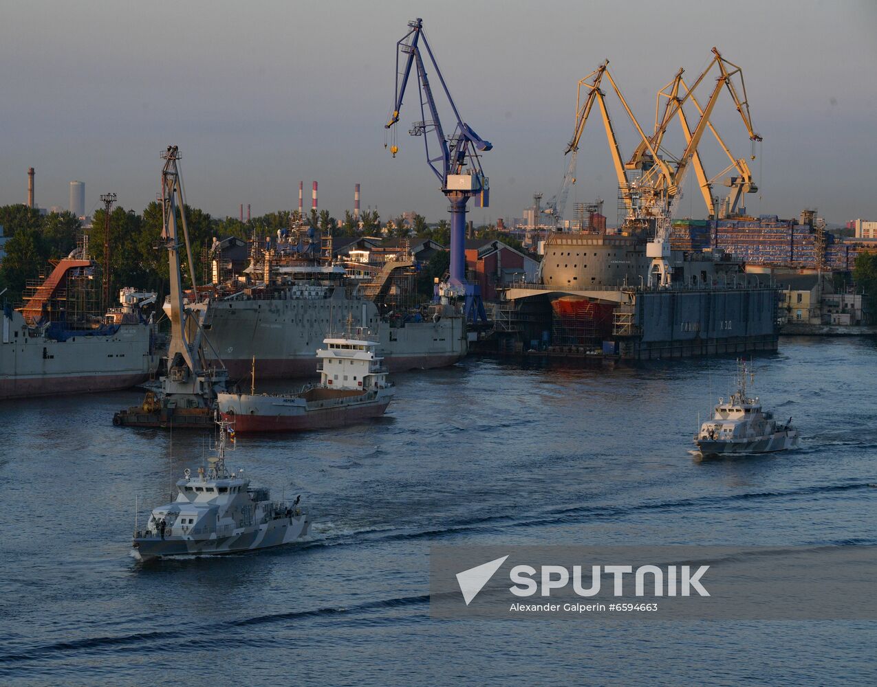 Russia Navy Day Parade Rehearsal
