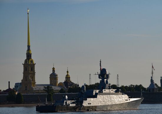 Russia Navy Day Parade Rehearsal