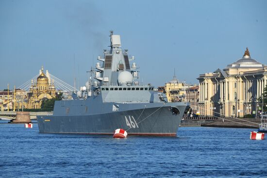 Russia Navy Day Parade Rehearsal