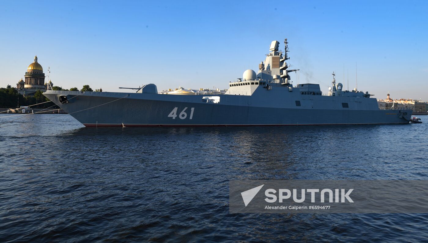 Russia Navy Day Parade Rehearsal