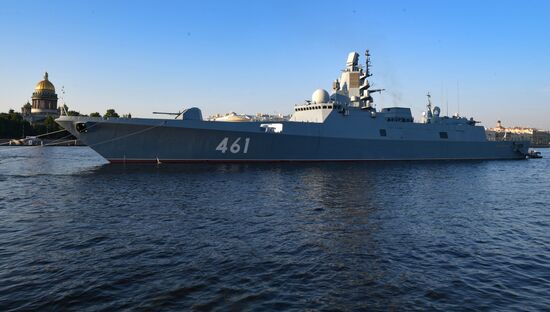 Russia Navy Day Parade Rehearsal