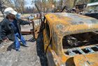 A picture shows a car destroyed by a wildfire in the village of Dzhabyk, in the Chelyabinsk region, Russia. Hundreds of residents were evacuated on Friday as strong winds complicated efforts to control the blaze, which spread across 14,000 hectares (35,000 acres) in the area some 1,500 kilometers (930 miles) east of the capital, Moscow. Location: Russia, Chelyabinsk Region. Author: Aleksandr Kondratuk/Sputnik. Russia Wildfires