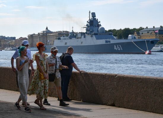 Russia Navy Day Parade Rehearsal