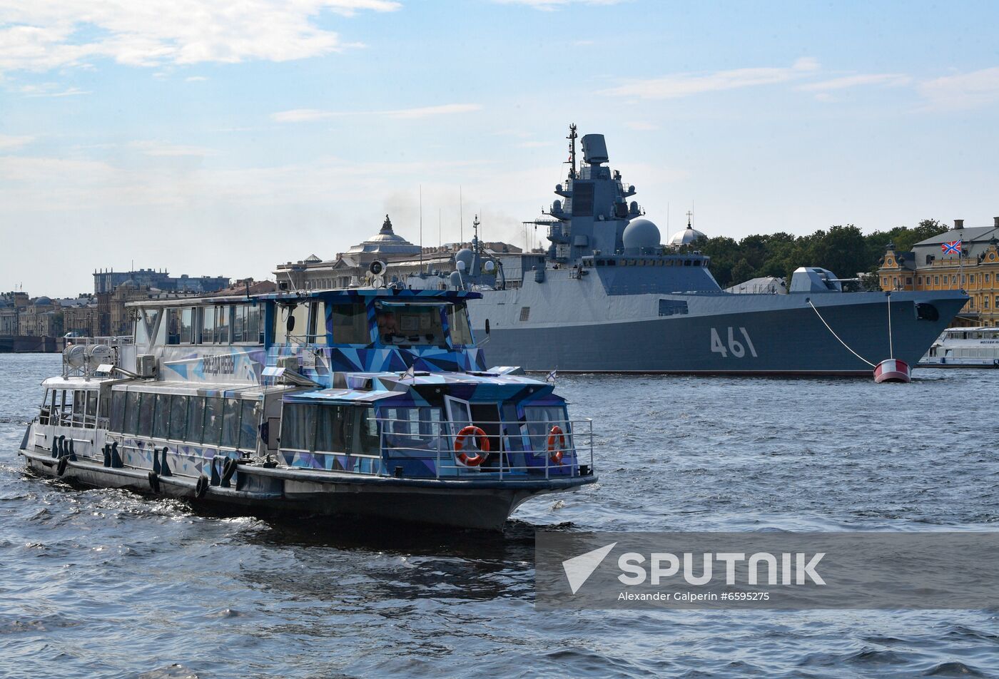 Russia Navy Day Parade Rehearsal