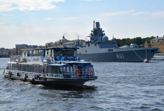 Russia Navy Day Parade Rehearsal