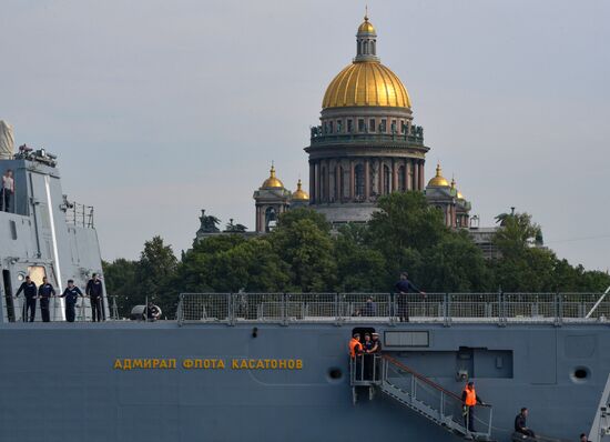 Russia Navy Day Parade Rehearsal