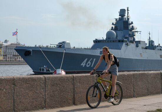 Russia Navy Day Parade Rehearsal