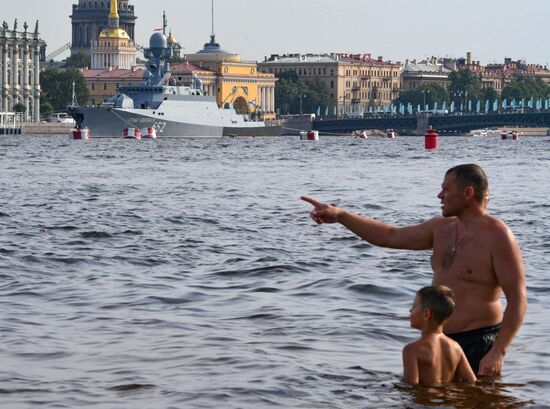 Russia Navy Day Parade Rehearsal