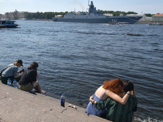 Russia Navy Day Parade Rehearsal