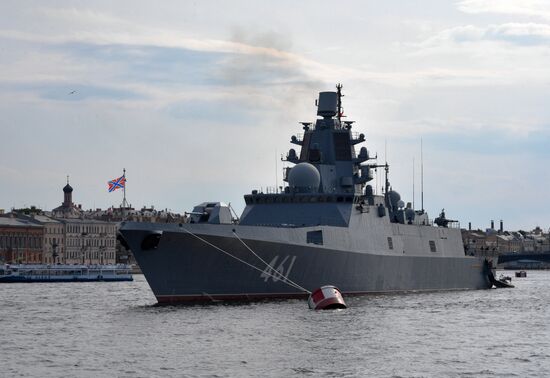 Russia Navy Day Parade Rehearsal