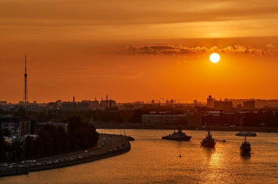 Russia Navy Day Parade Rehearsal