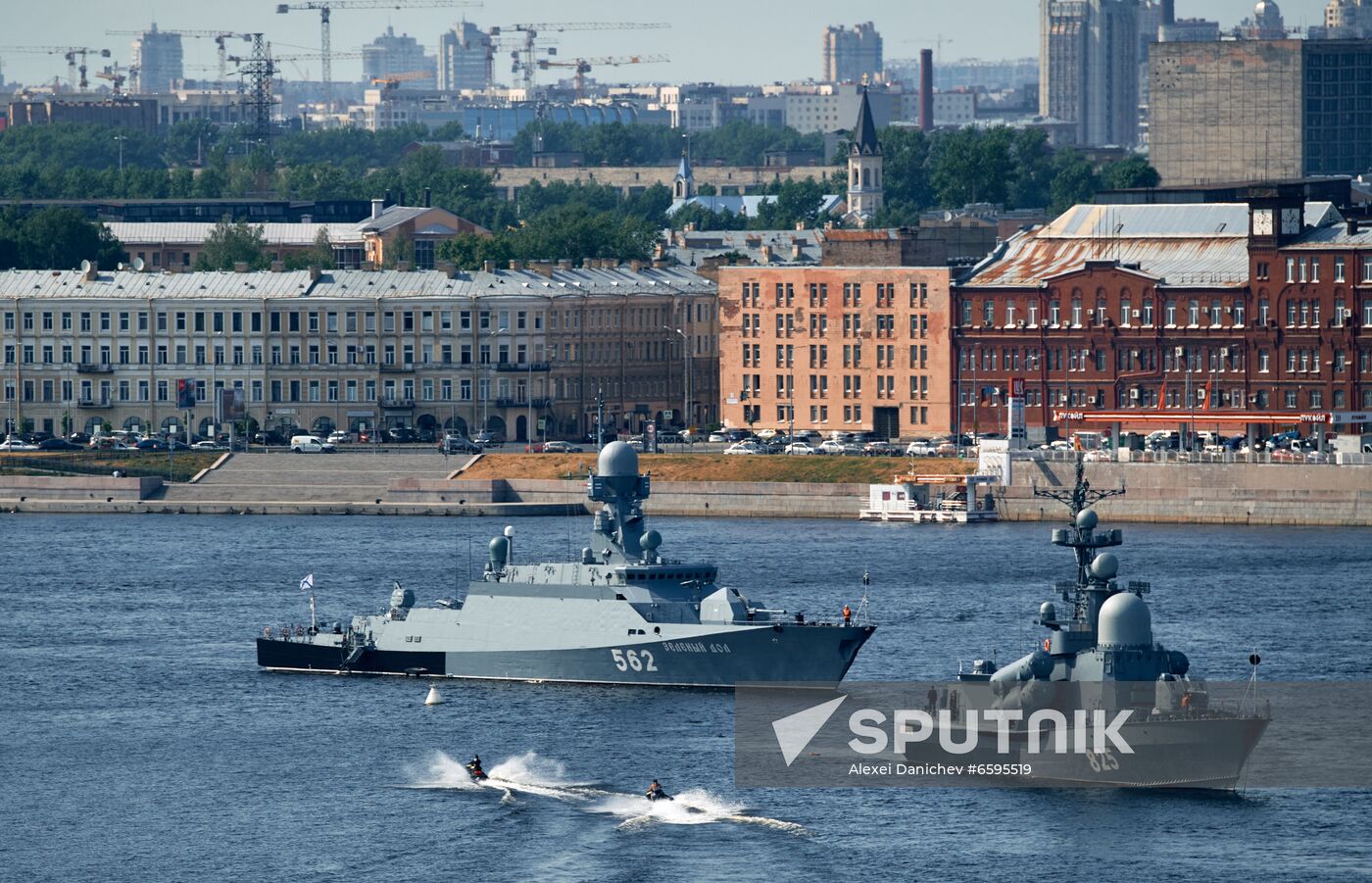 Russia Navy Day Parade Rehearsal