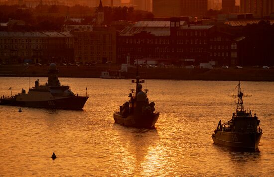 Russia Navy Day Parade Rehearsal