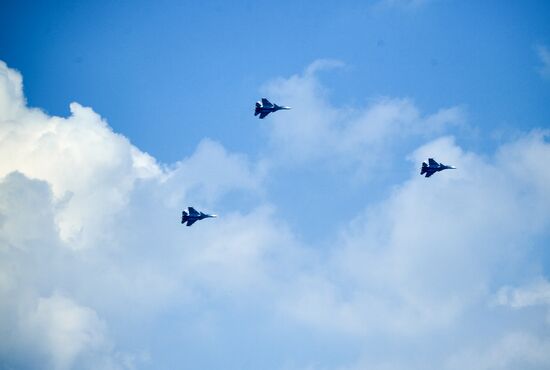 Russia Navy Day Parade Rehearsal