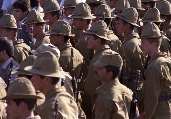 Soviet forces withdraw from Afghanistan