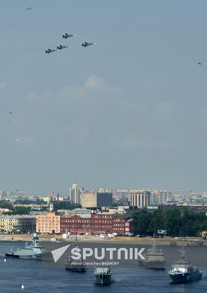 Russia Navy Day Parade Rehearsal 