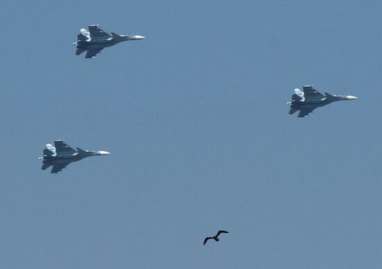 Russia Navy Day Parade Rehearsal 