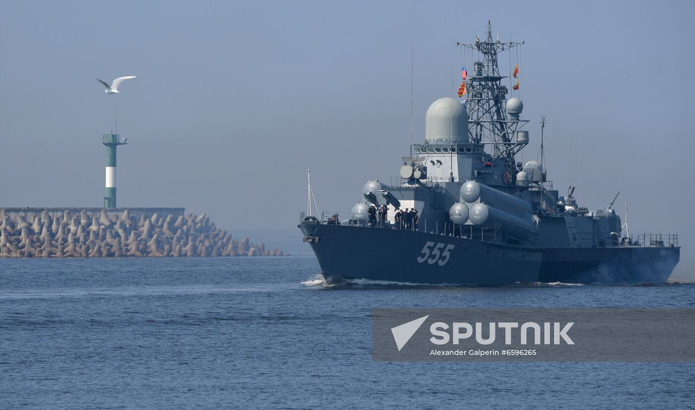 Russia Navy Day Parade Rehearsal