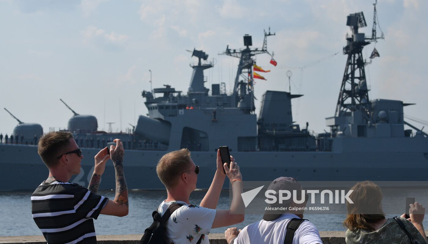 Russia Navy Day Parade Rehearsal